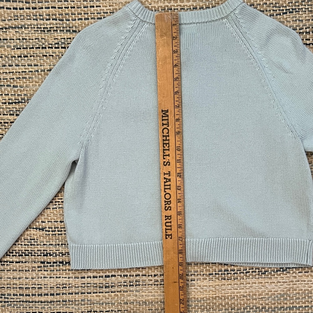 Universal Thread Pale Blue Cropped Button-Up Card… - image 8